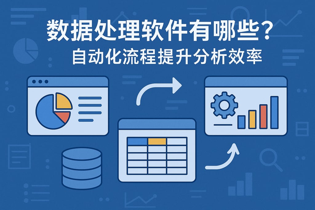 数据处理软件有哪些？自动化流程提升分析效率