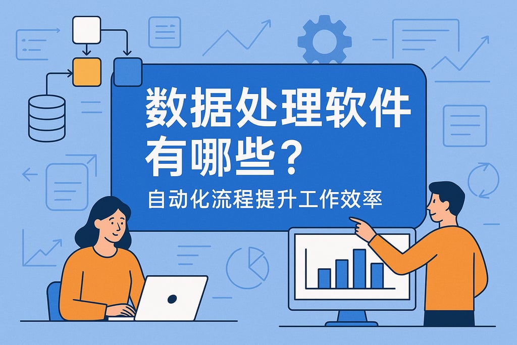 数据处理软件有哪些？自动化流程提升工作效率