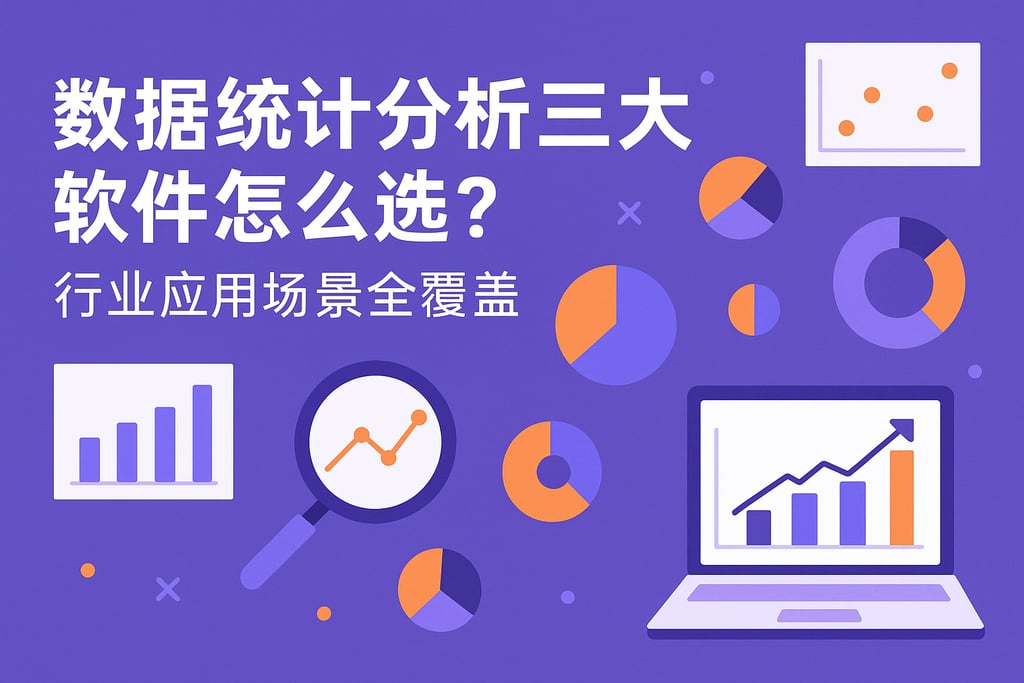 数据统计分析三大软件怎么选？行业应用场景全覆盖