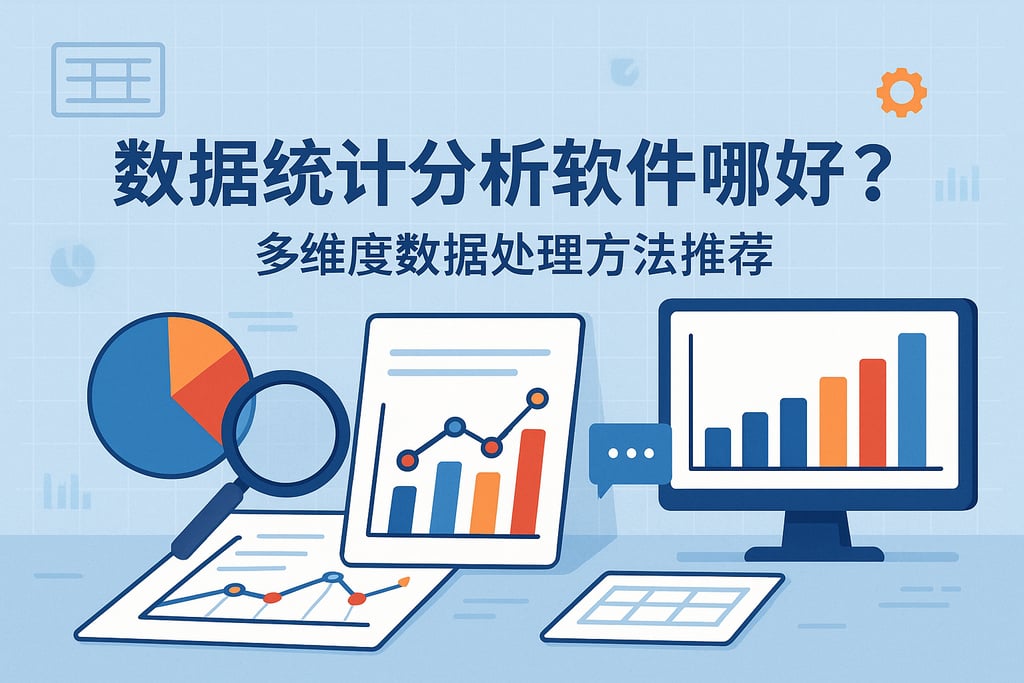 数据统计分析软件哪个好？多维度数据处理方法推荐