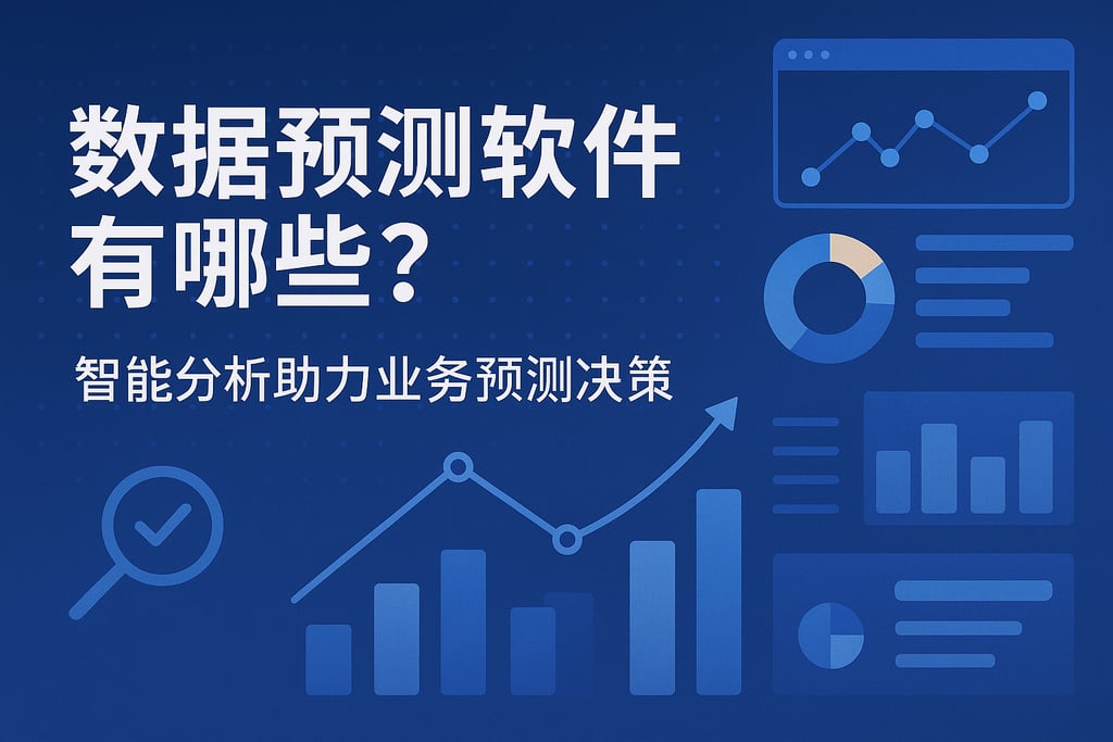 数据预测软件有哪些？智能分析助力业务预测决策