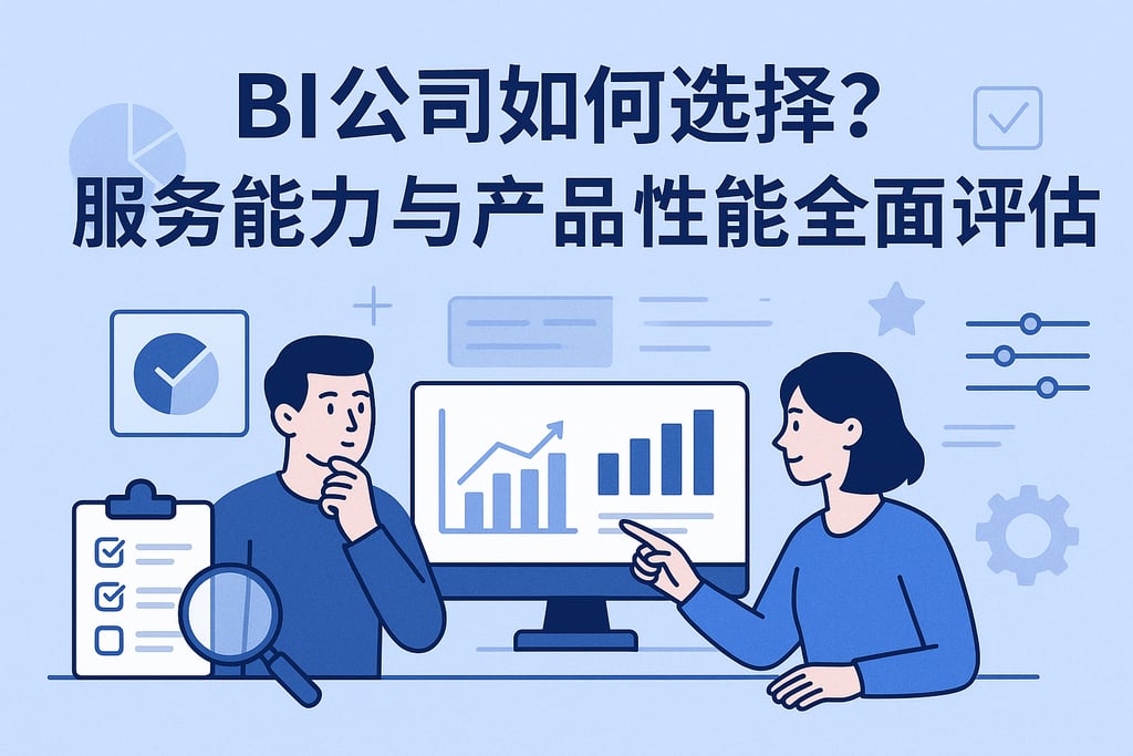 BI公司如何选择？服务能力与产品性能全面评估