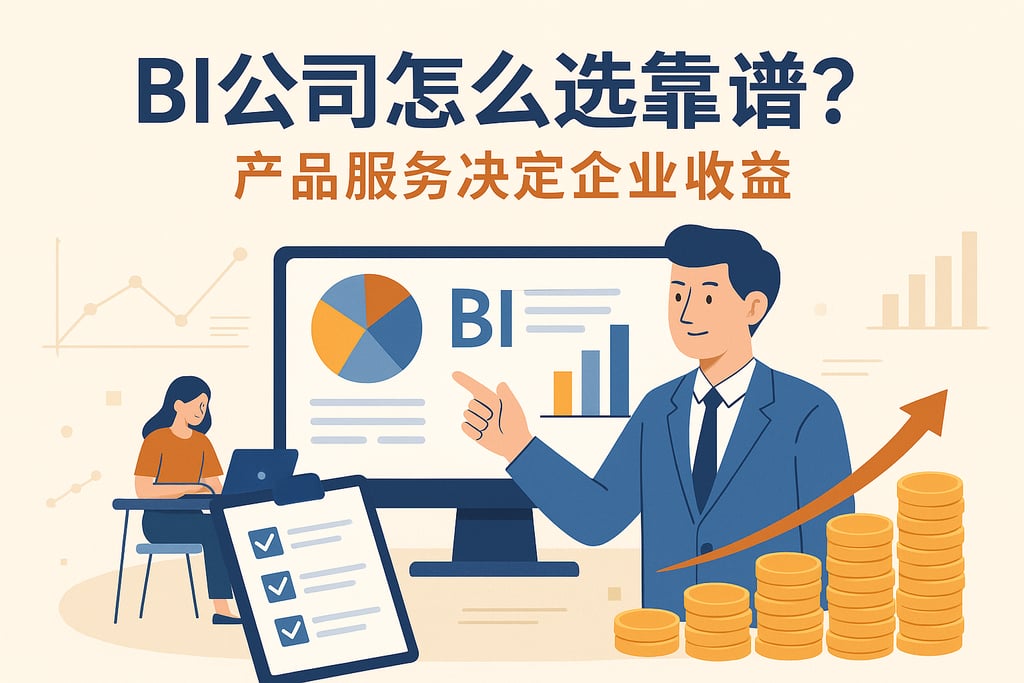 BI公司怎么选靠谱？产品服务决定企业收益