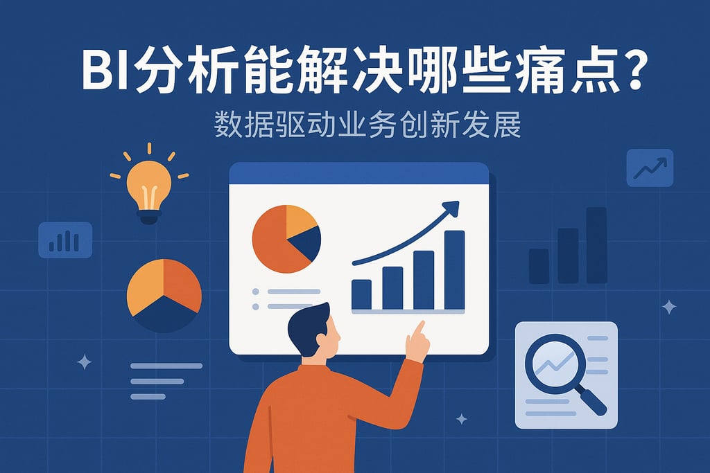BI分析能解决哪些痛点？数据驱动业务创新发展