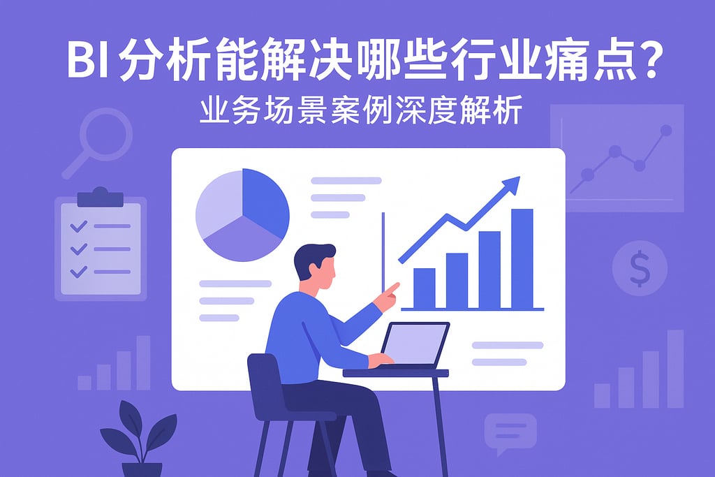 BI分析能解决哪些行业痛点？业务场景案例深度解析