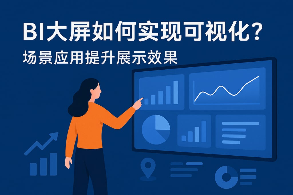 BI大屏如何实现可视化？场景应用提升展示效果