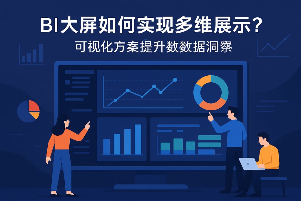 BI大屏如何实现多维展示？可视化方案提升数据洞察