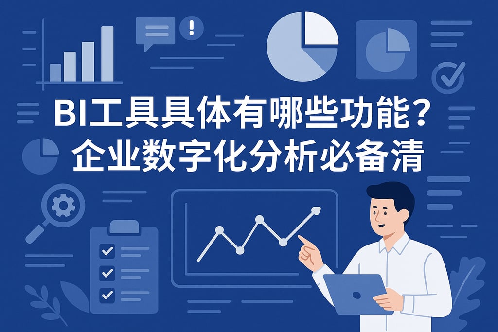 BI工具具体有哪些功能？企业数字化分析必备清单