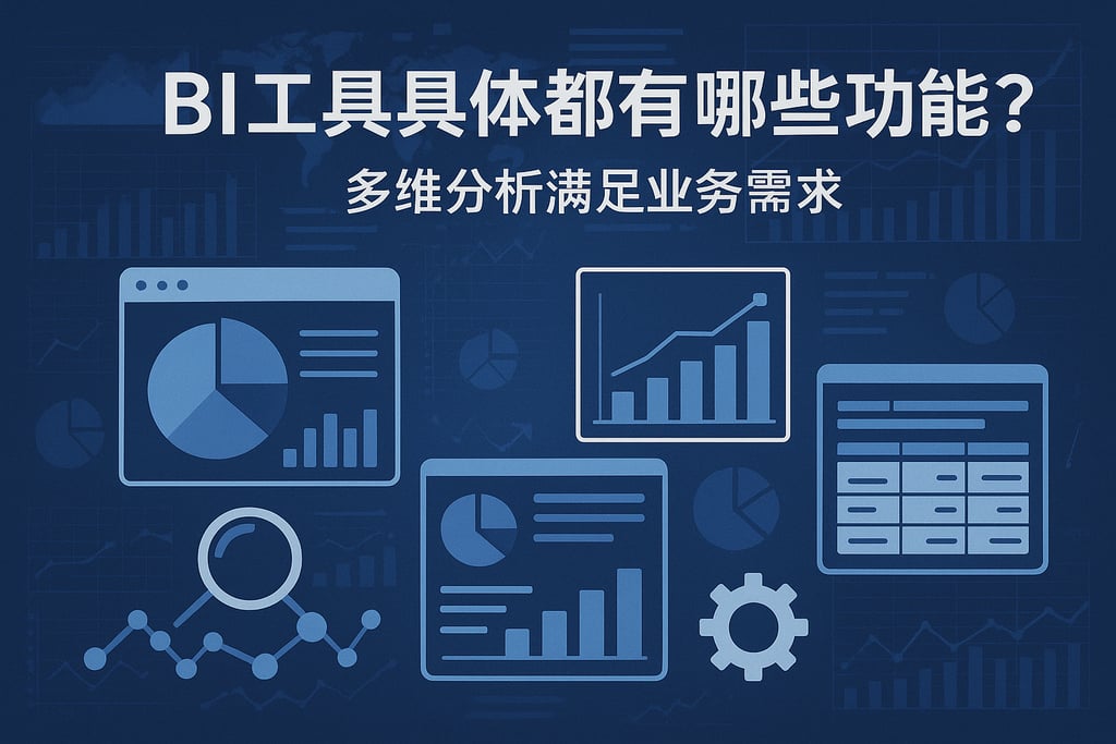 BI工具具体都有哪些功能？多维分析满足业务需求