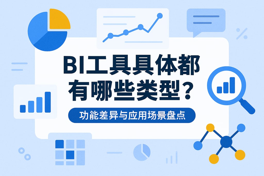 BI工具具体都有哪些类型？功能差异与应用场景盘点