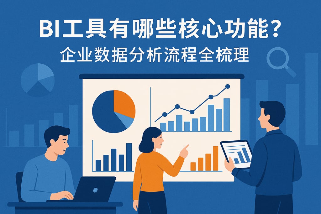 BI工具有哪些核心功能？企业数据分析流程全梳理