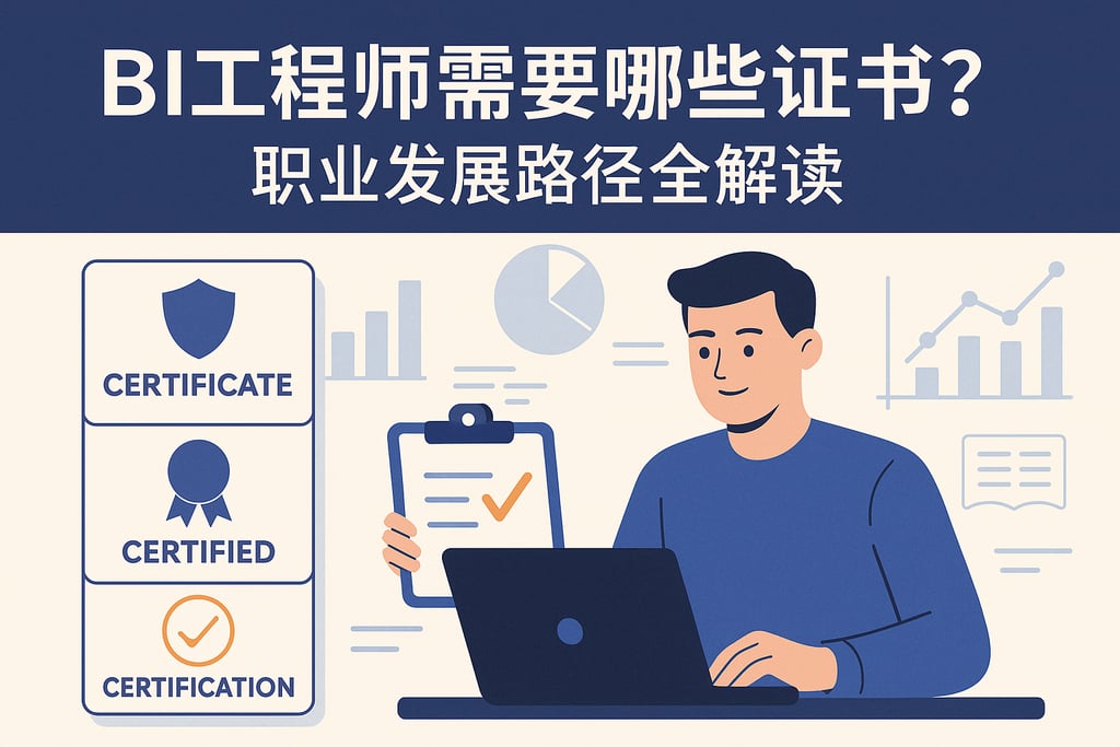 BI工程师需要哪些证书？职业发展路径全解读