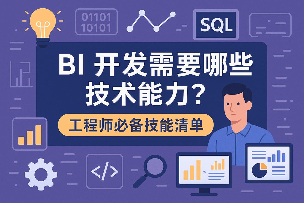 BI开发需要哪些技术能力？工程师必备技能清单