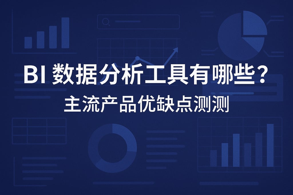 BI数据分析工具有哪些？主流产品优缺点评测