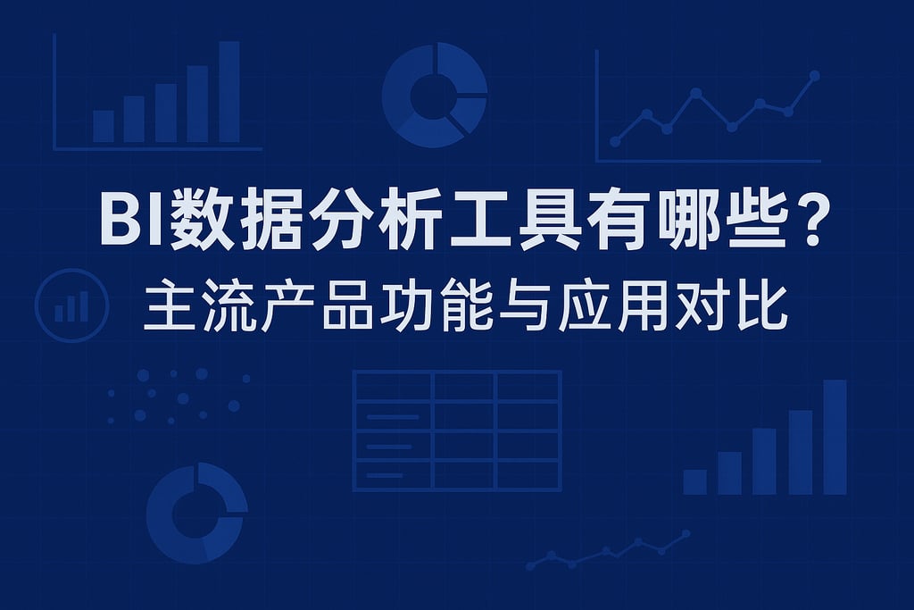 BI数据分析工具有哪些？主流产品功能与应用对比