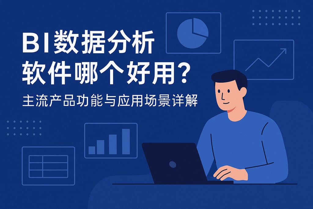 BI数据分析软件哪个好用？主流产品功能与应用场景详解
