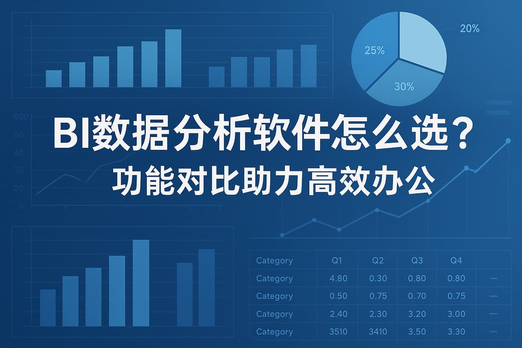 BI数据分析软件怎么选？功能对比助力高效办公