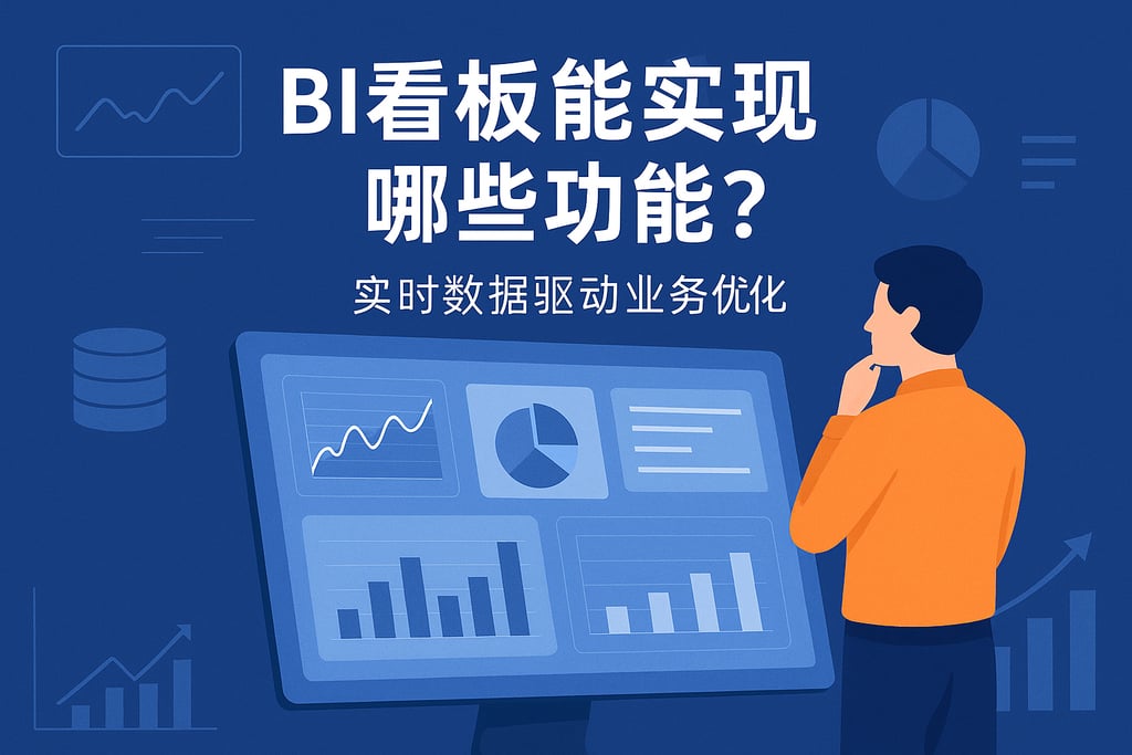 BI看板能实现哪些功能？实时数据驱动业务优化