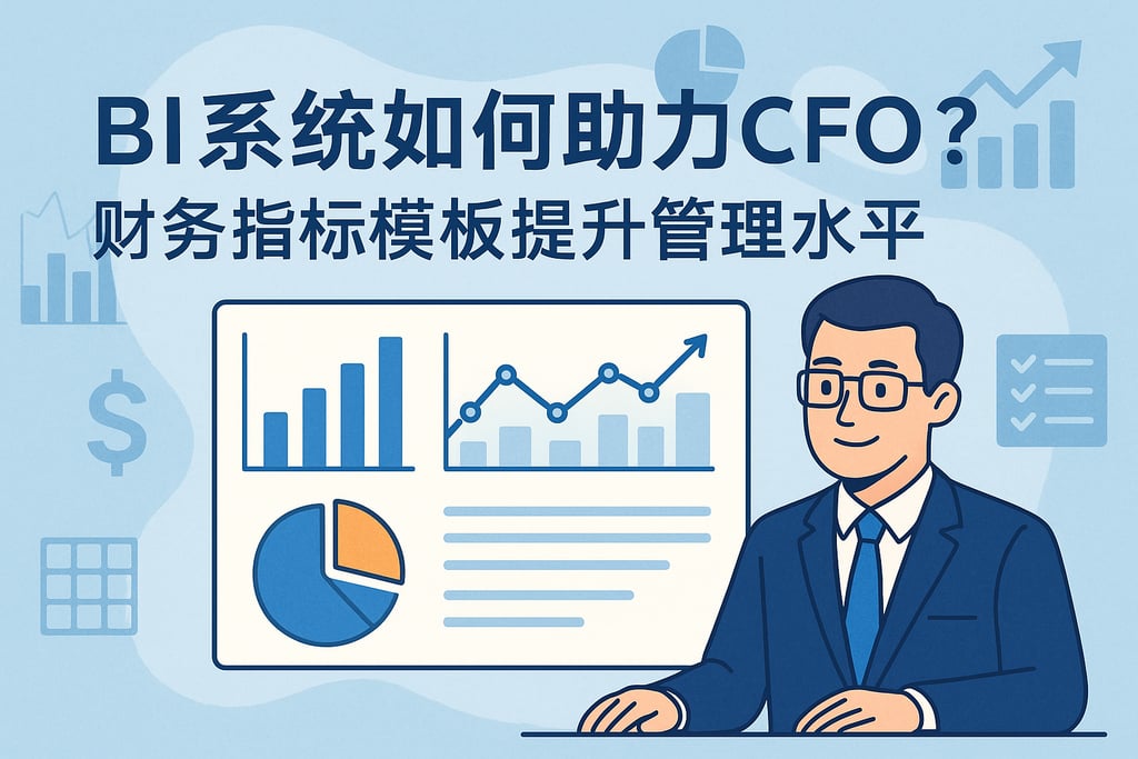 BI系统如何助力CFO？财务指标模板提升管理水平