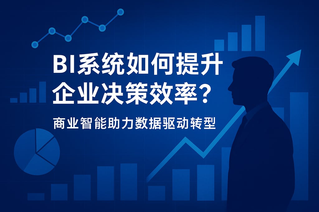 BI系统如何提升企业决策效率？商业智能助力数据驱动转型