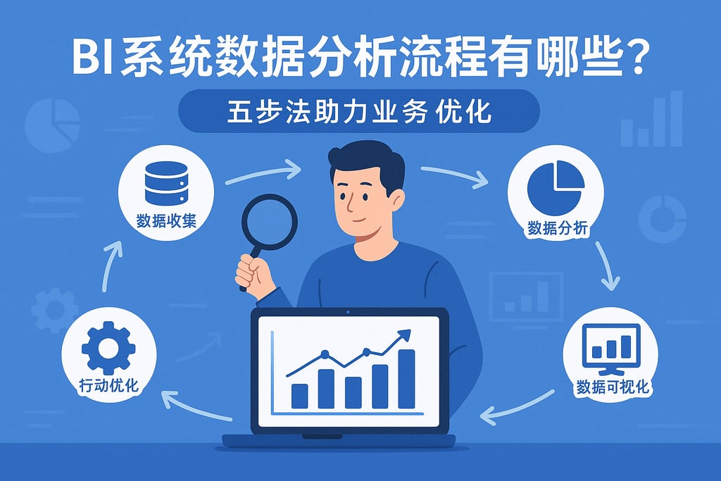 BI系统数据分析流程有哪些？五步法助力业务优化
