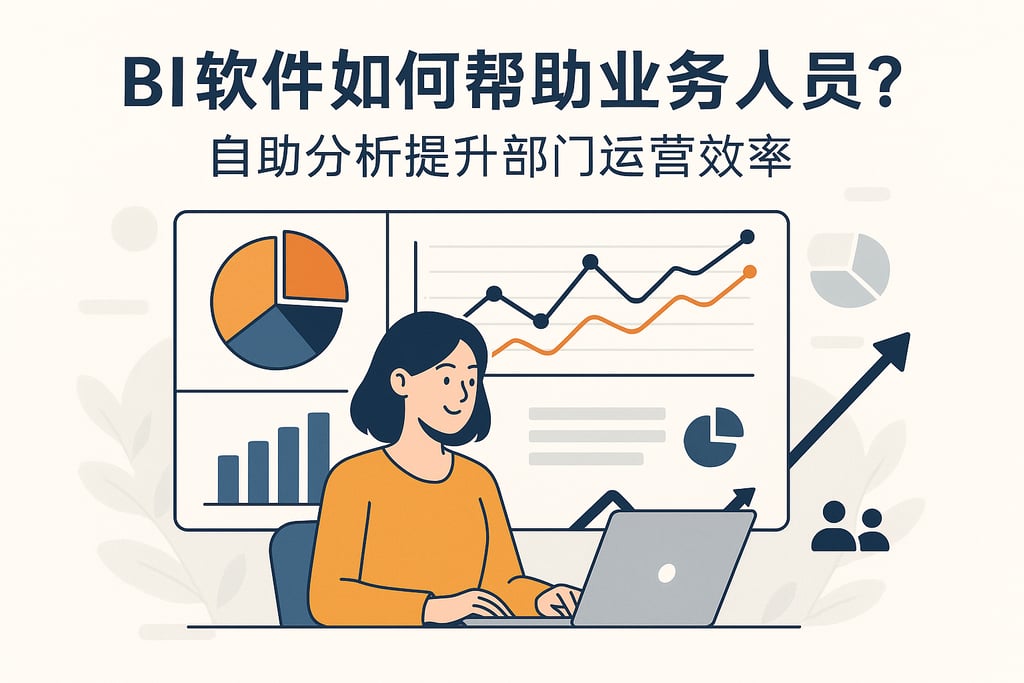 BI软件如何帮助业务人员？自助分析提升部门运营效率