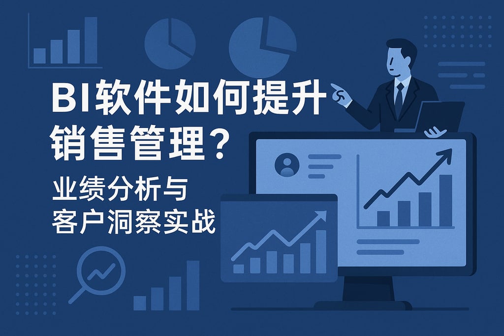 BI软件如何提升销售管理？业绩分析与客户洞察实战