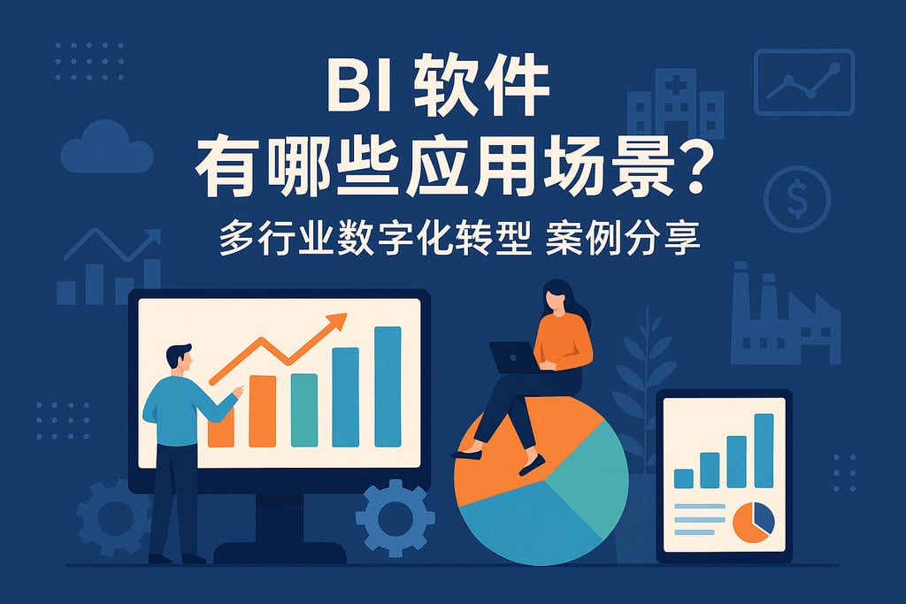 BI软件有哪些应用场景？多行业数字化转型案例分享