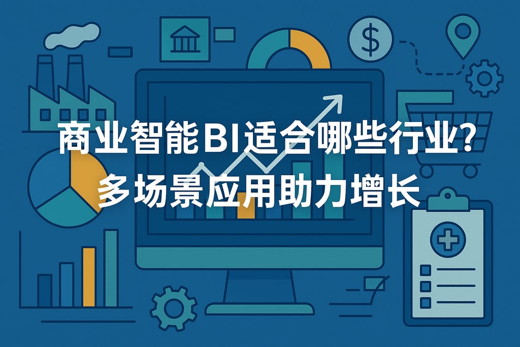 商业智能BI适合哪些行业？多场景应用助力增长
