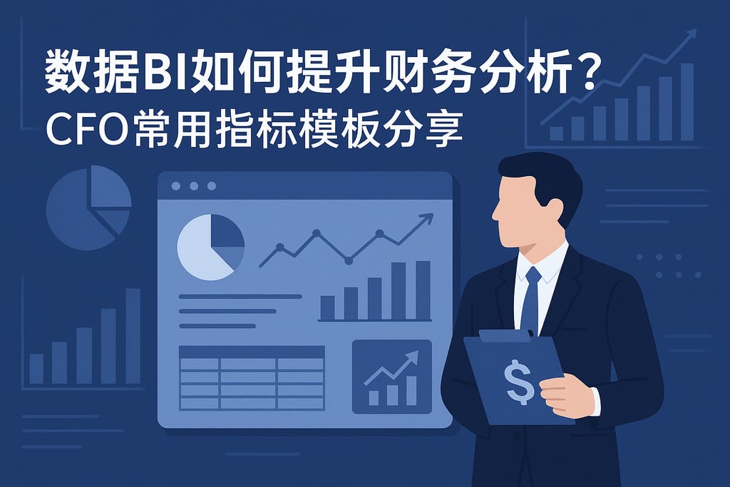 数据BI如何提升财务分析？CFO常用指标模板分享