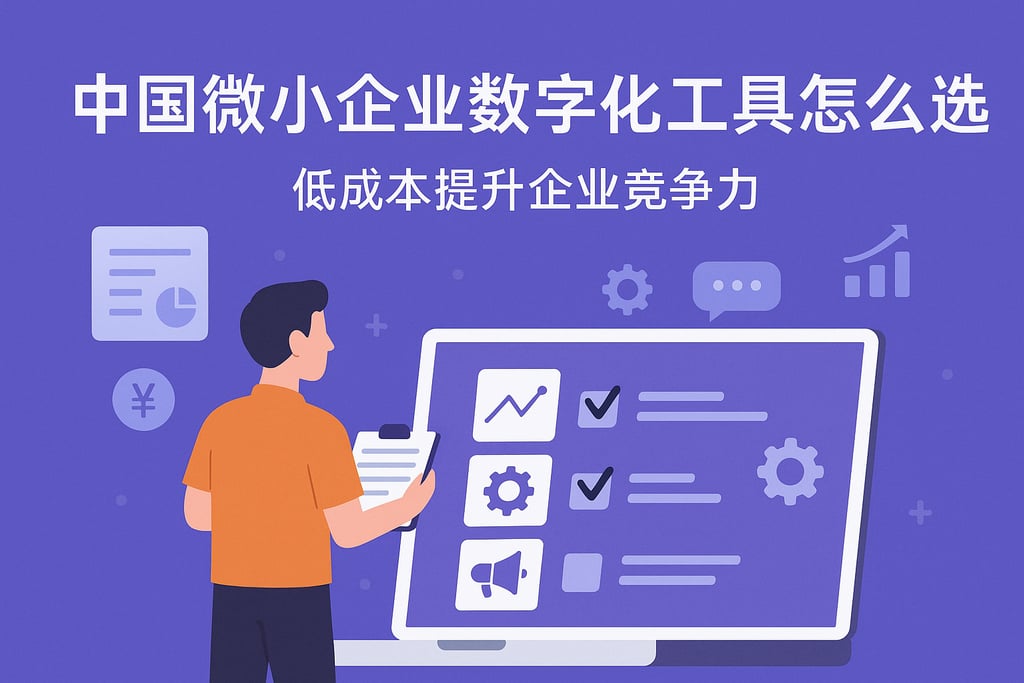 中国微小企业数字化工具怎么选？低成本提升企业竞争力