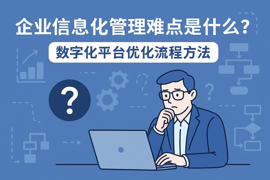 企业信息化管理难点是什么？数字化平台优化流程方法