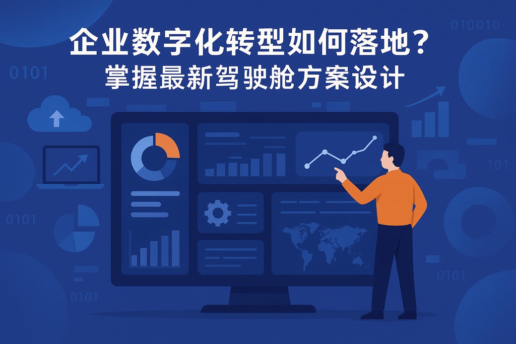 企业数字化转型如何落地？掌握最新驾驶舱方案设计