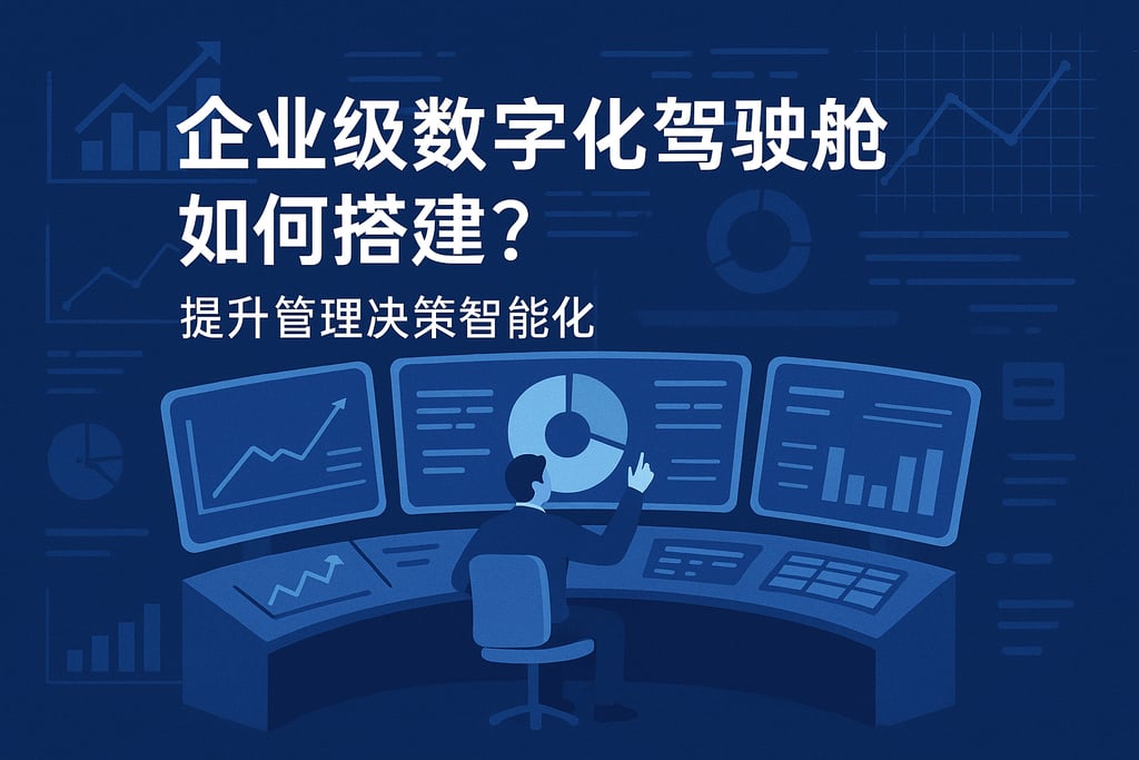 企业级数字化驾驶舱如何搭建？提升管理决策智能化