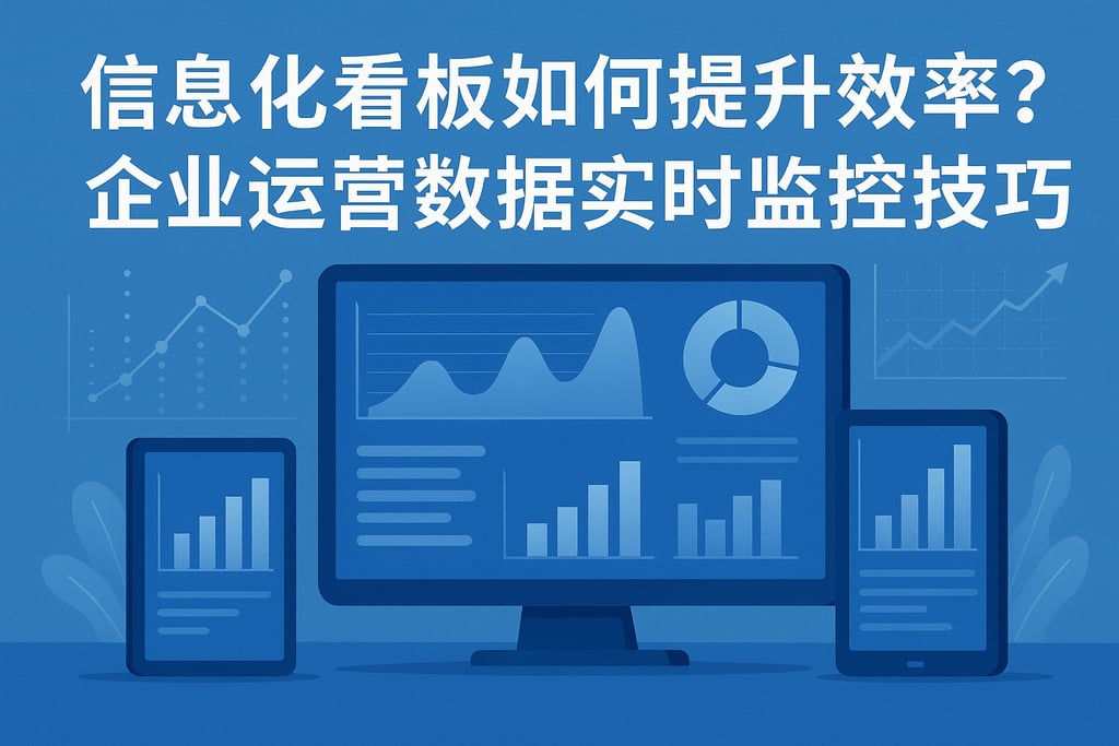 信息化看板如何提升效率？企业运营数据实时监控技巧