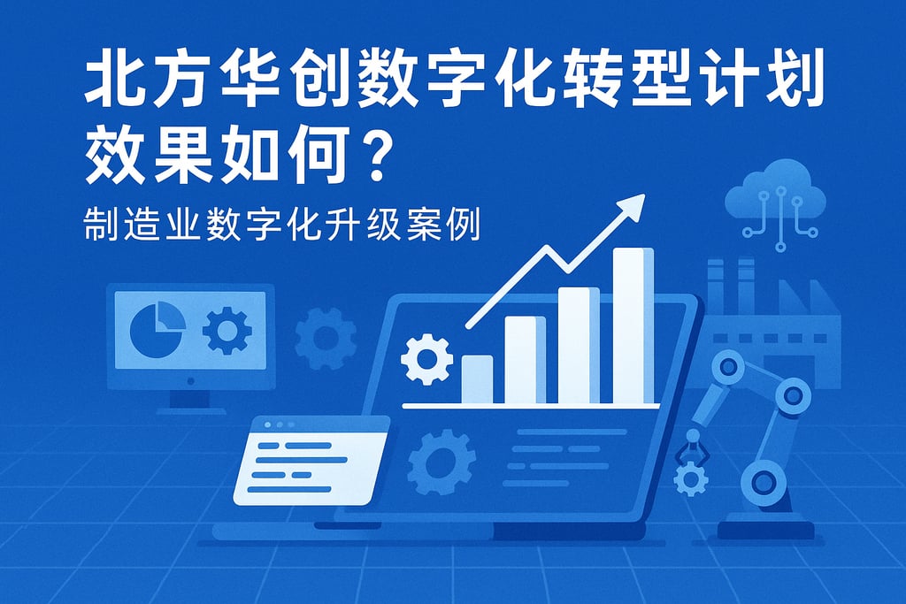 北方华创数字化转型计划效果如何？制造业数字化升级案例