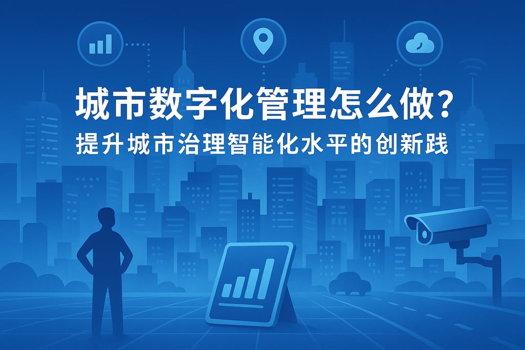 城市数字化管理怎么做？提升城市治理智能化水平的创新实践