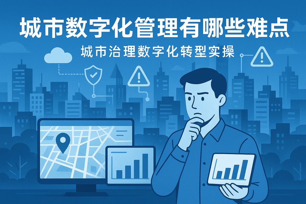 城市数字化管理有哪些难点？城市治理数字化转型实操