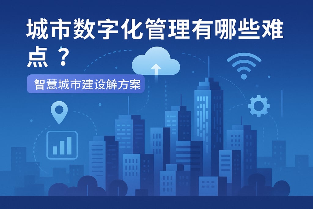 城市数字化管理有哪些难点？智慧城市建设解决方案