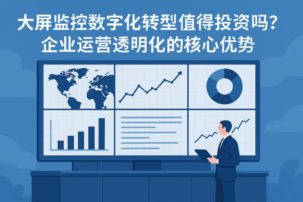 大屏监控数字化转型值得投资吗？企业运营透明化的核心优势
