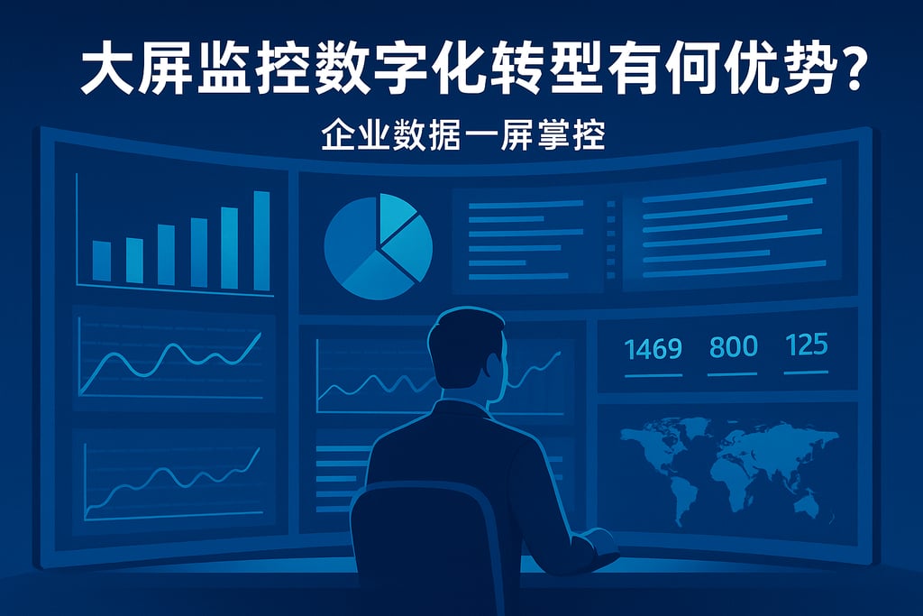 大屏监控数字化转型有何优势？企业数据一屏掌控