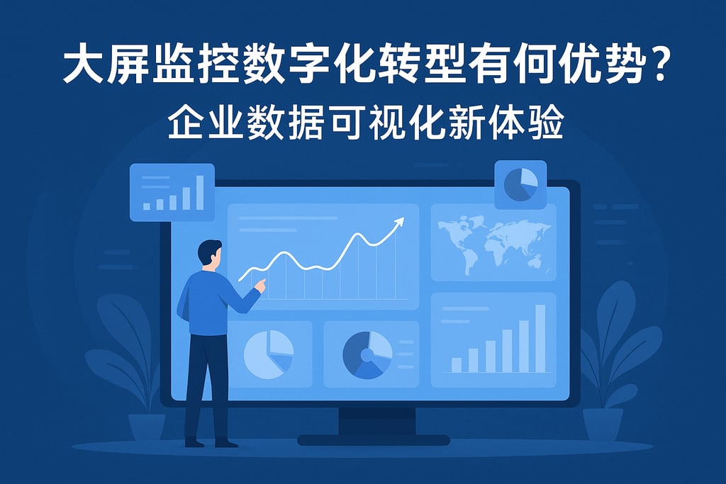 大屏监控数字化转型有何优势？企业数据可视化新体验