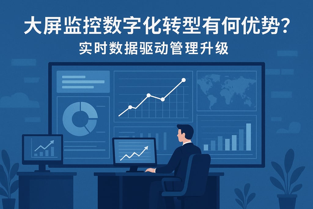大屏监控数字化转型有何优势？实时数据驱动管理升级