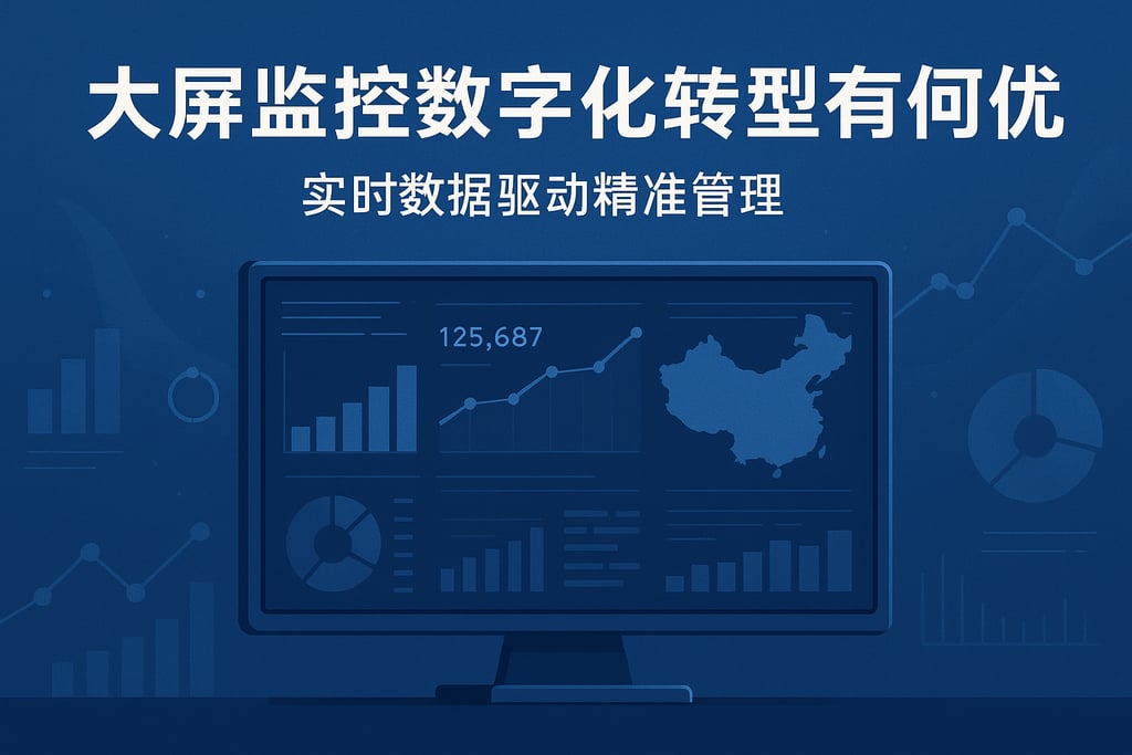 大屏监控数字化转型有何优势？实时数据驱动精准管理