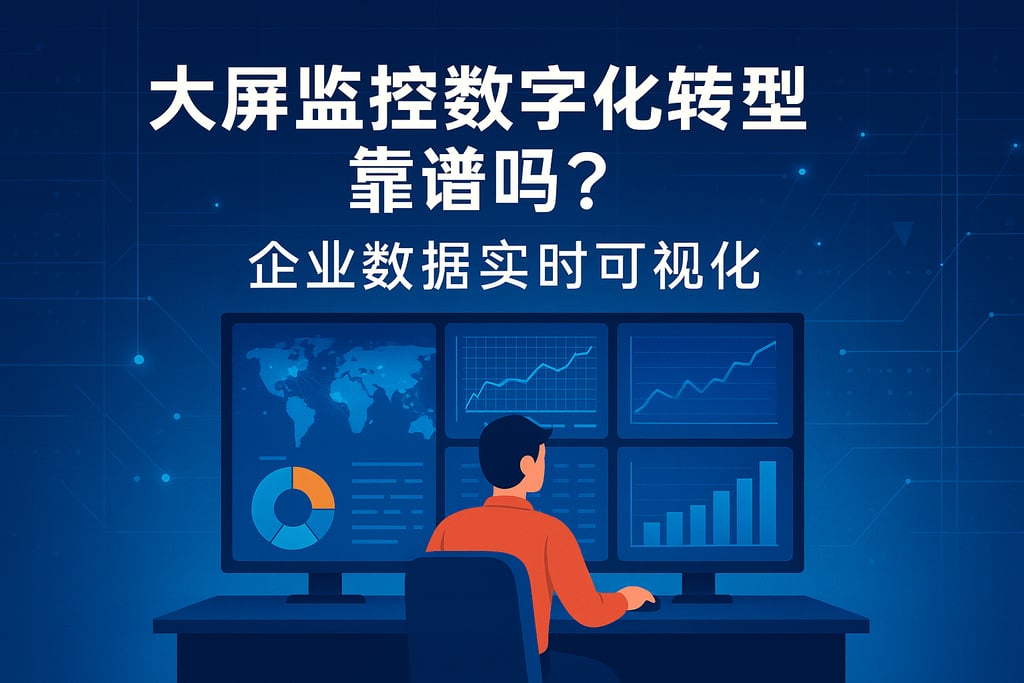 大屏监控数字化转型靠谱吗？企业数据实时可视化