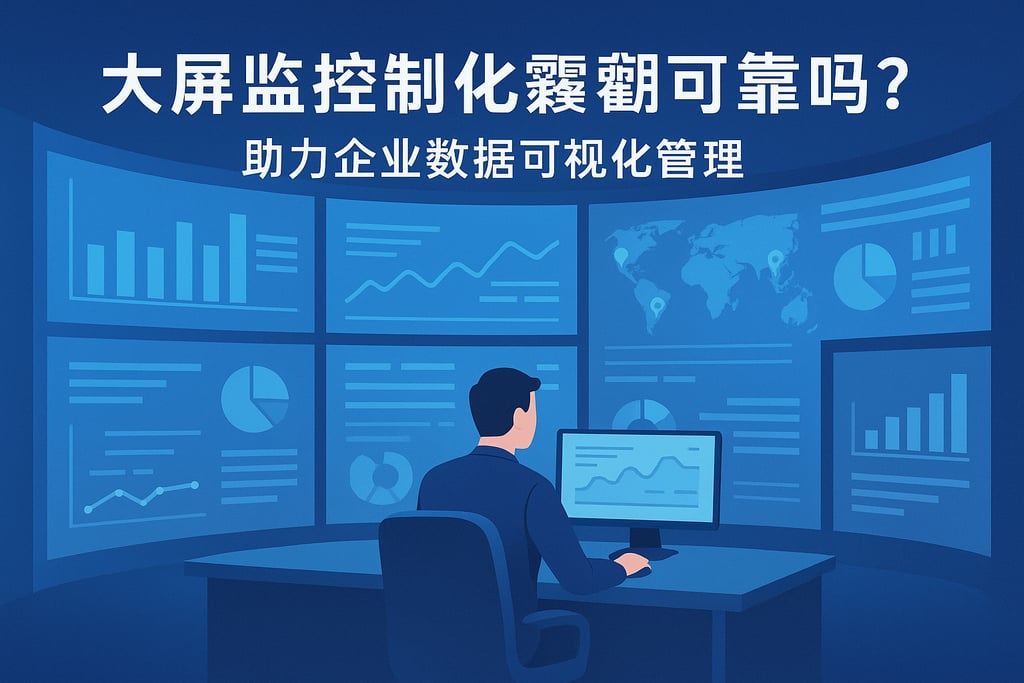 大屏监控数字化转型靠谱吗？助力企业数据可视化管理