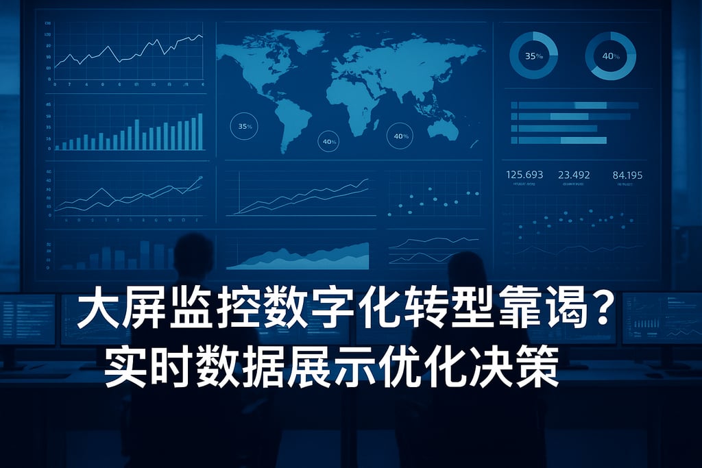大屏监控数字化转型靠谱吗？实时数据展示优化决策