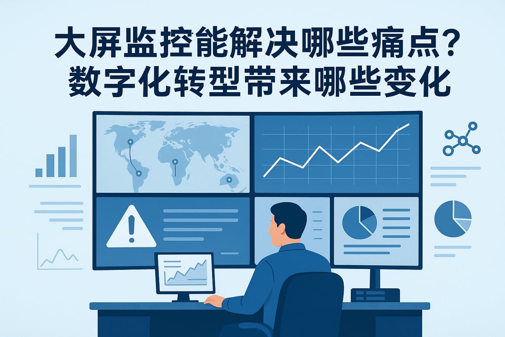 大屏监控能解决哪些痛点？数字化转型带来哪些变化