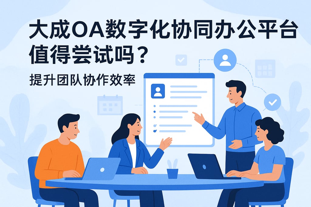 大成oa数字化协同办公平台值得尝试吗？提升团队协作效率