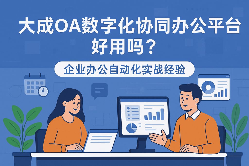 大成oa数字化协同办公平台好用吗？企业办公自动化实战经验